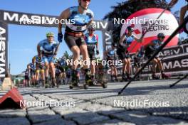 01.08.2024, Sandnes, Norway (NOR): Thomas Gifstad (NOR), Henrik Haugland Syverinsen (NOR), Lennie Vincent (FRA), Noah Christoffer Nielsen Nylund (NOR), (l-r) - BLINK24 Festival Cross-Country - Sandnes (NOR). www.nordicfocus.com. © Nordnes/NordicFocus. Every downloaded picture is fee-liable.