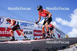 02.08.2024, Sandnes, Norway (NOR): Mathias Holbaek (NOR), Thomas Linnebo Mollestad (NOR), (l-r) - BLINK24 Festival Cross-Country - Sandnes (NOR). www.nordicfocus.com. © Nordnes/NordicFocus. Every downloaded picture is fee-liable.