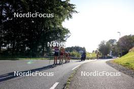 01.08.2024, Sandnes, Norway (NOR): Heidi Weng (NOR), Astrid Oeyre Slind (NOR), Emilie Fleten (NOR), (l-r) - BLINK24 Festival Cross-Country - Sandnes (NOR). www.nordicfocus.com. © Manzoni/NordicFocus. Every downloaded picture is fee-liable.