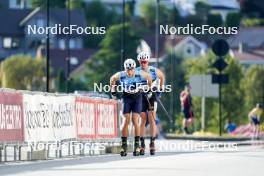 01.08.2024, Sandnes, Norway (NOR): Lukas Mrkonjic (AUT), Calle Halfvarsson (SWE), (l-r) - BLINK24 Festival Cross-Country - Sandnes (NOR). www.nordicfocus.com. © Nordnes/NordicFocus. Every downloaded picture is fee-liable.