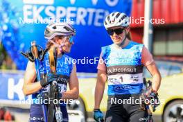 02.08.2024, Sandnes, Norway (NOR): Lena Quintin (FRA), Nadine Faehndrich (SUI), (l-r) - BLINK24 Festival Cross-Country - Sandnes (NOR). www.nordicfocus.com. © Manzoni/NordicFocus. Every downloaded picture is fee-liable.