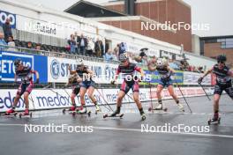 03.08.2024, Sandnes, Norway (NOR): Mathilde Skjaerdalen Myhrvold (NOR), Katarina Janatova (CZE), Julie Myhre (NOR), Amelie Hakonsen Ous (NOR), Melissa Gal (FRA), (l-r) - BLINK24 Festival Cross-Country - Sandnes (NOR). www.nordicfocus.com. © Nordnes/NordicFocus. Every downloaded picture is fee-liable.