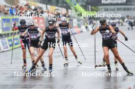 03.08.2024, Sandnes, Norway (NOR): Nadine Faehndrich (SUI), Maja Kjaeras Moland (NOR), Mathilde Hagen Roenning (NOR), (l-r) - BLINK24 Festival Cross-Country - Sandnes (NOR). www.nordicfocus.com. © Manzoni/NordicFocus. Every downloaded picture is fee-liable.