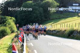 01.08.2024, Sandnes, Norway (NOR): Mathias Aas Rolid (NOR), Alfred Buskqvist (SWE), Simon Vuillet (FRA), (l-r) - BLINK24 Festival Cross-Country - Sandnes (NOR). www.nordicfocus.com. © Manzoni/NordicFocus. Every downloaded picture is fee-liable.