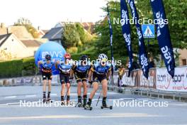 01.08.2024, Sandnes, Norway (NOR): Federico Pellegrino (ITA), Eddie Edstroem (SWE), (l-r) - BLINK24 Festival Cross-Country - Sandnes (NOR). www.nordicfocus.com. © Manzoni/NordicFocus. Every downloaded picture is fee-liable.