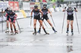 03.08.2024, Sandnes, Norway (NOR): Lotta Udnes Weng (NOR), Mathilde Hagen Roenning (NOR), Maja Kjaeras Moland (NOR), Nadine Faehndrich (SUI), (l-r) - BLINK24 Festival Cross-Country - Sandnes (NOR). www.nordicfocus.com. © Manzoni/NordicFocus. Every downloaded picture is fee-liable.