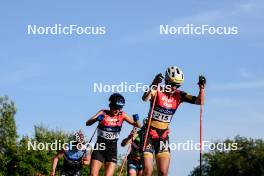 01.08.2024, Sandnes, Norway (NOR): Heidi Weng (NOR), Emilie Fleten (NOR), (l-r) - BLINK24 Festival Cross-Country - Sandnes (NOR). www.nordicfocus.com. © Nordnes/NordicFocus. Every downloaded picture is fee-liable.