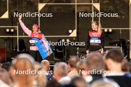 01.08.2024, Sandnes, Norway (NOR): Heidi Weng (NOR), Emilie Fleten (NOR), (l-r) - BLINK24 Festival Cross-Country - Sandnes (NOR). www.nordicfocus.com. © Manzoni/NordicFocus. Every downloaded picture is fee-liable.