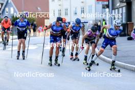 01.08.2024, Sandnes, Norway (NOR): Daniel Sandvand Omfjord (NOR), Gabriel Winston Gledhill (GBR), Ireneu Esteve Altimiras (AND), (l-r) - BLINK24 Festival Cross-Country - Sandnes (NOR). www.nordicfocus.com. © Manzoni/NordicFocus. Every downloaded picture is fee-liable.