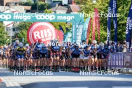 01.08.2024, Sandnes, Norway (NOR): Andrew Musgrave (GBR), Didrik Toenseth (NOR), Thomas Joly (FRA), Simen Hegstad Krueger (NOR), Martin Loewstroem Nyenget (NOR), (l-r) - BLINK24 Festival Cross-Country - Sandnes (NOR). www.nordicfocus.com. © Nordnes/NordicFocus. Every downloaded picture is fee-liable.