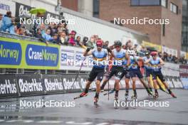 03.08.2024, Sandnes, Norway (NOR): Federico Pellegrino (ITA), Victor Cullet (FRA), (l-r) - BLINK24 Festival Cross-Country - Sandnes (NOR). www.nordicfocus.com. © Nordnes/NordicFocus. Every downloaded picture is fee-liable.