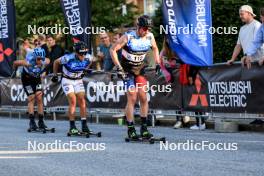 01.08.2024, Sandnes, Norway (NOR): Ugo Zanellato (FRA), Thomas Asheim Oedegaarden (NOR), Anaud Du Pasquier (SUI), (l-r) - BLINK24 Festival Cross-Country - Sandnes (NOR). www.nordicfocus.com. © Manzoni/NordicFocus. Every downloaded picture is fee-liable.