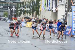 03.08.2024, Sandnes, Norway (NOR): Helene Marie Fossesholm (NOR), Mathilde Skjaerdalen Myhrvold (NOR), Katarina Janatova (CZE), Julie Myhre (NOR), Amelie Hakonsen Ous (NOR), (l-r) - BLINK24 Festival Cross-Country - Sandnes (NOR). www.nordicfocus.com. © Manzoni/NordicFocus. Every downloaded picture is fee-liable.