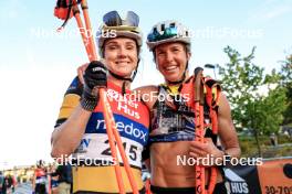 01.08.2024, Sandnes, Norway (NOR): Emilie Fleten (NOR), Astrid Oeyre Slind (NOR), (l-r) - BLINK24 Festival Cross-Country - Sandnes (NOR). www.nordicfocus.com. © Manzoni/NordicFocus. Every downloaded picture is fee-liable.