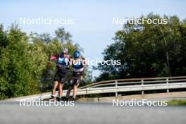 01.08.2024, Sandnes, Norway (NOR): Lennie Vincent (FRA), Lars Olav Aspheim Kasa (NOR), (l-r) - BLINK24 Festival Cross-Country - Sandnes (NOR). www.nordicfocus.com. © Nordnes/NordicFocus. Every downloaded picture is fee-liable.