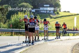 01.08.2024, Sandnes, Norway (NOR): Caterina Ganz (ITA), Nadine Faehndrich (SUI), Kati Roivas (FIN), Oline Vestad (NOR), (l-r) - BLINK24 Festival Cross-Country - Sandnes (NOR). www.nordicfocus.com. © Manzoni/NordicFocus. Every downloaded picture is fee-liable.