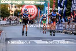 01.08.2024, Sandnes, Norway (NOR): Ugo Zanellato (FRA), Anaud Du Pasquier (SUI), (l-r) - BLINK24 Festival Cross-Country - Sandnes (NOR). www.nordicfocus.com. © Manzoni/NordicFocus. Every downloaded picture is fee-liable.