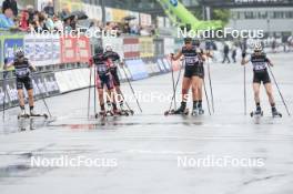 03.08.2024, Sandnes, Norway (NOR): Lena Quintin (FRA), Lotta Udnes Weng (NOR), Mathilde Hagen Roenning (NOR), Nadine Faehndrich (SUI), (l-r) - BLINK24 Festival Cross-Country - Sandnes (NOR). www.nordicfocus.com. © Manzoni/NordicFocus. Every downloaded picture is fee-liable.