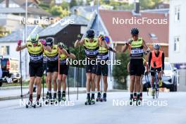 01.08.2024, Sandnes, Norway (NOR): Brage Bjerkeli (NOR), Even Broberg (NOR), Storm Haugenes Pedersen (NOR), (l-r) - BLINK24 Festival Cross-Country - Sandnes (NOR). www.nordicfocus.com. © Manzoni/NordicFocus. Every downloaded picture is fee-liable.