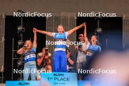 02.08.2024, Sandnes, Norway (NOR): Helene Marie Fossesholm (NOR), Mathilde Skjaerdalen Myhrvold (NOR), Kristin Austgulen Fosnaes (NOR), (l-r) - BLINK24 Festival Cross-Country - Sandnes (NOR). www.nordicfocus.com. © Manzoni/NordicFocus. Every downloaded picture is fee-liable.