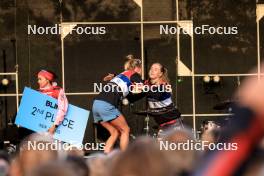 01.08.2024, Sandnes, Norway (NOR): Heidi Weng (NOR), Astrid Oeyre Slind (NOR), Emilie Fleten (NOR), (l-r) - BLINK24 Festival Cross-Country - Sandnes (NOR). www.nordicfocus.com. © Manzoni/NordicFocus. Every downloaded picture is fee-liable.