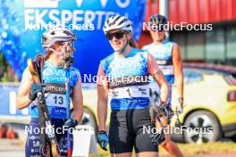 02.08.2024, Sandnes, Norway (NOR): Lena Quintin (FRA), Nadine Faehndrich (SUI), (l-r) - BLINK24 Festival Cross-Country - Sandnes (NOR). www.nordicfocus.com. © Manzoni/NordicFocus. Every downloaded picture is fee-liable.