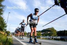 01.08.2024, Sandnes, Norway (NOR): Simone Dapra (ITA), Gaute Kvale (NOR), (l-r) - BLINK24 Festival Cross-Country - Sandnes (NOR). www.nordicfocus.com. © Nordnes/NordicFocus. Every downloaded picture is fee-liable.