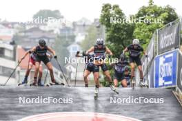 03.08.2024, Sandnes, Norway (NOR): Victoria Hammersmark Nitteberg (NOR), Lena Quintin (FRA), Caterina Ganz (ITA), (l-r) - BLINK24 Festival Cross-Country - Sandnes (NOR). www.nordicfocus.com. © Manzoni/NordicFocus. Every downloaded picture is fee-liable.