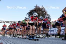 01.08.2024, Sandnes, Norway (NOR): Nadine Faehndrich (SUI), Margrethe Bergane (NOR), Caterina Ganz (ITA), (l-r) - BLINK24 Festival Cross-Country - Sandnes (NOR). www.nordicfocus.com. © Nordnes/NordicFocus. Every downloaded picture is fee-liable.