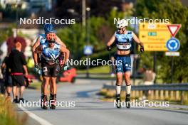 01.08.2024, Sandnes, Norway (NOR): Henrik Arntzen Joks (NOR), Ireneu Esteve Altimiras (AND), (l-r) - BLINK24 Festival Cross-Country - Sandnes (NOR). www.nordicfocus.com. © Nordnes/NordicFocus. Every downloaded picture is fee-liable.