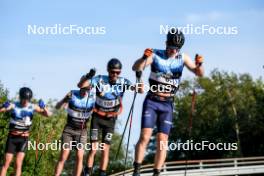 01.08.2024, Sandnes, Norway (NOR): Sondre Oestervold (NOR), Nathan Jouannon (FRA), Simen Christopher Bratberg Ramstad (NOR), (l-r) - BLINK24 Festival Cross-Country - Sandnes (NOR). www.nordicfocus.com. © Nordnes/NordicFocus. Every downloaded picture is fee-liable.