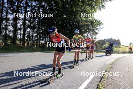 01.08.2024, Sandnes, Norway (NOR): Heidi Weng (NOR), Astrid Oeyre Slind (NOR), Emilie Fleten (NOR), (l-r) - BLINK24 Festival Cross-Country - Sandnes (NOR). www.nordicfocus.com. © Manzoni/NordicFocus. Every downloaded picture is fee-liable.