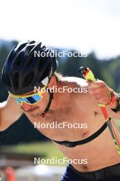 23.07.2024, Premanon, France (FRA): Hugo Lapalus (FRA) - Cross-Country summer training, Premanon (FRA). www.nordicfocus.com. © Manzoni/NordicFocus. Every downloaded picture is fee-liable.