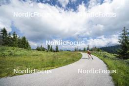 09.07.2024, Lavaze, Italy (ITA): Nadine Faehndrich (SUI) - Cross-Country summer training, Lavaze (ITA). www.nordicfocus.com. © Vanzetta/NordicFocus. Every downloaded picture is fee-liable.