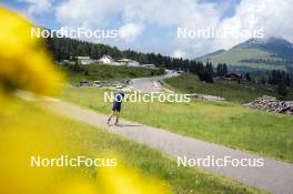 09.07.2024, Lavaze, Italy (ITA): Cyril Faehndrich (SUI) - Cross-Country summer training, Lavaze (ITA). www.nordicfocus.com. © Vanzetta/NordicFocus. Every downloaded picture is fee-liable.