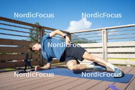 09.07.2024, Lavaze, Italy (ITA): Cyril Faehndrich (SUI) - Cross-Country summer training, Lavaze (ITA). www.nordicfocus.com. © Vanzetta/NordicFocus. Every downloaded picture is fee-liable.