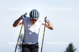 08.08.2024, Lavaze, Italy (ITA): Lucas Boegl (GER) - Cross-Country summer training, Lavaze (ITA). www.nordicfocus.com. © Vanzetta/NordicFocus. Every downloaded picture is fee-liable.