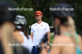 15.08.2024, Ulrichen, Switzerland (SUI): Axel Teichmann (GER), coach Team Germany - Cross-Country summer training, Ulrichen (SUI). www.nordicfocus.com. © Manzoni/NordicFocus. Every downloaded picture is fee-liable.