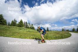 09.07.2024, Lavaze, Italy (ITA): Cyril Faehndrich (SUI) - Cross-Country summer training, Lavaze (ITA). www.nordicfocus.com. © Vanzetta/NordicFocus. Every downloaded picture is fee-liable.