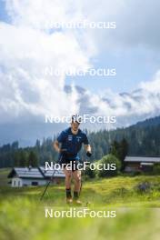 09.07.2024, Lavaze, Italy (ITA): Cyril Faehndrich (SUI) - Cross-Country summer training, Lavaze (ITA). www.nordicfocus.com. © Vanzetta/NordicFocus. Every downloaded picture is fee-liable.