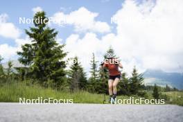 09.07.2024, Lavaze, Italy (ITA): Nadine Faehndrich (SUI) - Cross-Country summer training, Lavaze (ITA). www.nordicfocus.com. © Vanzetta/NordicFocus. Every downloaded picture is fee-liable.