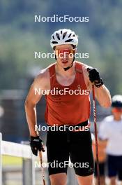 06.08.2024, Lenzerheide, Switzerland (SUI): Janik Riebli (SUI) - Cross-Country summer training, Lenzerheide (SUI). www.nordicfocus.com. © Manzoni/NordicFocus. Every downloaded picture is fee-liable.