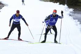 07.11.2024, Davos, Switzerland (SUI): Andreas Waldmeier (SUI), Candide Pralong (SUI), (l-r) - Cross-Country training, snowfarming track, Davos (SUI). www.nordicfocus.com. © Manzoni/NordicFocus. Every downloaded picture is fee-liable.