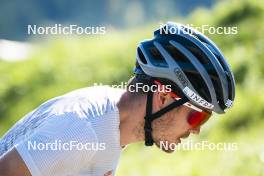 08.08.2024, Lavaze, Italy (ITA): Lucas Boegl (GER) - Cross-Country summer training, Lavaze (ITA). www.nordicfocus.com. © Vanzetta/NordicFocus. Every downloaded picture is fee-liable.