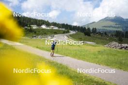 09.07.2024, Lavaze, Italy (ITA): Cyril Faehndrich (SUI) - Cross-Country summer training, Lavaze (ITA). www.nordicfocus.com. © Vanzetta/NordicFocus. Every downloaded picture is fee-liable.