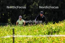 04.06.2024, Lenzerheide, Switzerland (SUI): Victoria Carl (GER) - Cross-Country training, Lenzerheide (SUI). www.nordicfocus.com. © Manzoni/NordicFocus. Every downloaded picture is fee-liable.