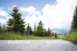 09.07.2024, Lavaze, Italy (ITA): Nadine Faehndrich (SUI) - Cross-Country summer training, Lavaze (ITA). www.nordicfocus.com. © Vanzetta/NordicFocus. Every downloaded picture is fee-liable.