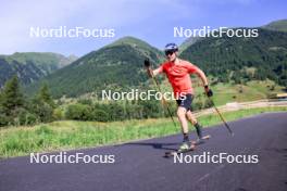 15.08.2024, Ulrichen, Switzerland (SUI): Albert Kuchler (GER) - Cross-Country summer training, Ulrichen (SUI). www.nordicfocus.com. © Manzoni/NordicFocus. Every downloaded picture is fee-liable.