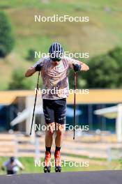 15.08.2024, Ulrichen, Switzerland (SUI): Janosch Brugger (GER) - Cross-Country summer training, Ulrichen (SUI). www.nordicfocus.com. © Manzoni/NordicFocus. Every downloaded picture is fee-liable.