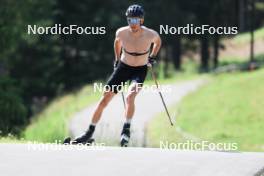 18.07.2024, Lenzerheide, Switzerland (SUI): Candide Pralong (SUI) - Cross-Country summer training, Lenzerheide (SUI). www.nordicfocus.com. © Manzoni/NordicFocus. Every downloaded picture is fee-liable.